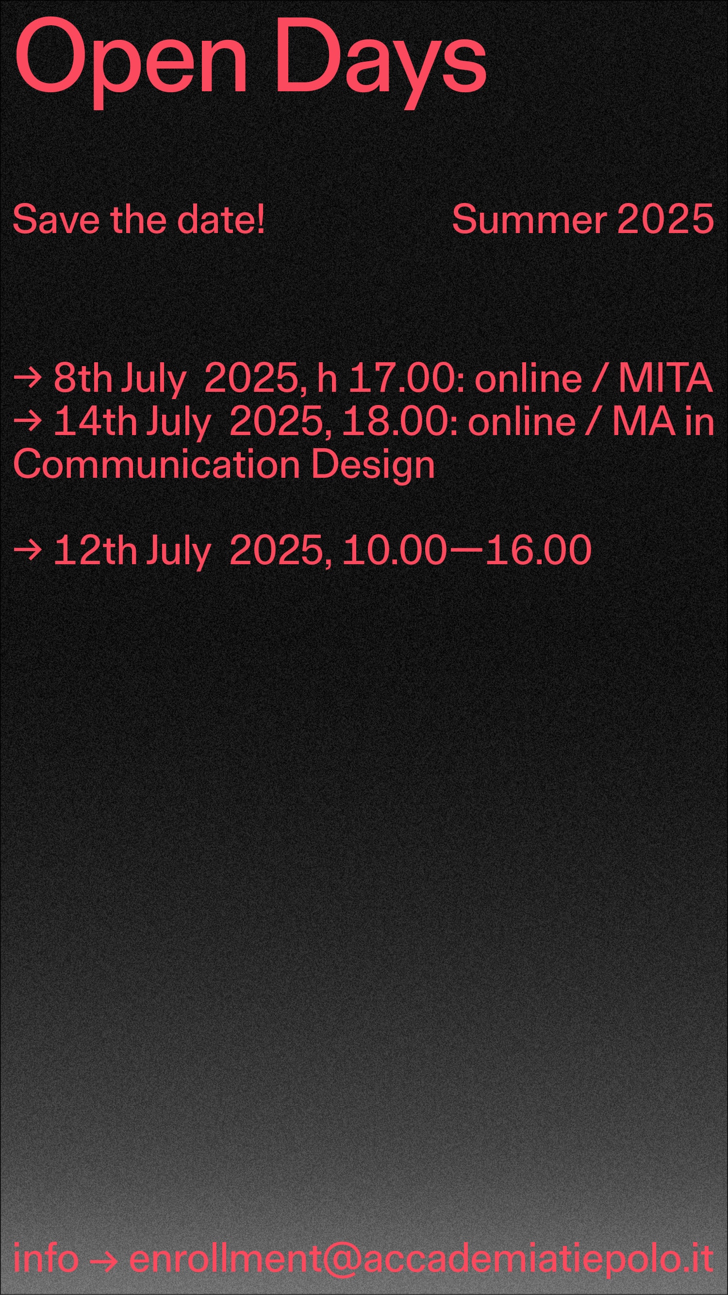 open days-summer